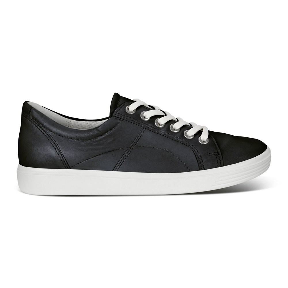 ECCO Womens Sneakers Black - Soft Classic - DSB-034795